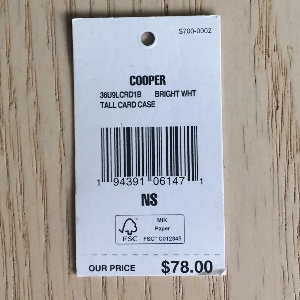 Michael Kors Cooper Bright White Card Holder Case